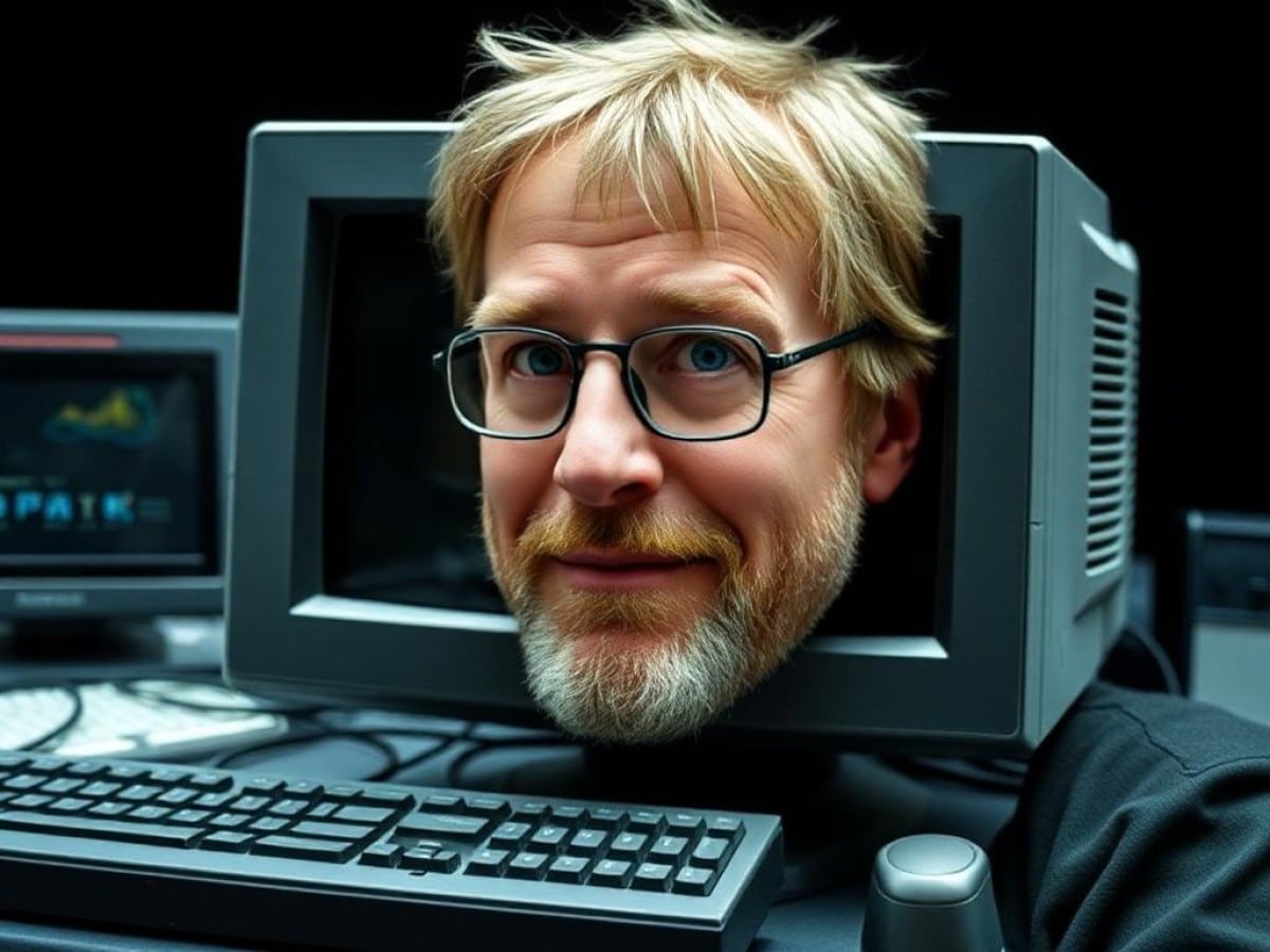 It was 1995, 15-inch 800x600 monitors were the norm, what kind of monitor did John Carmack use to code Quake?