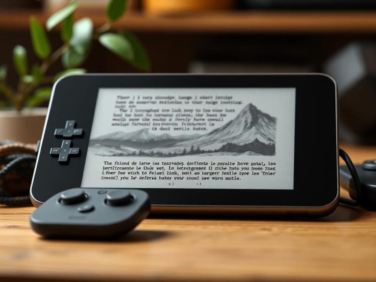 E-ink technology meets interactive storytelling in new hybrid handheld console