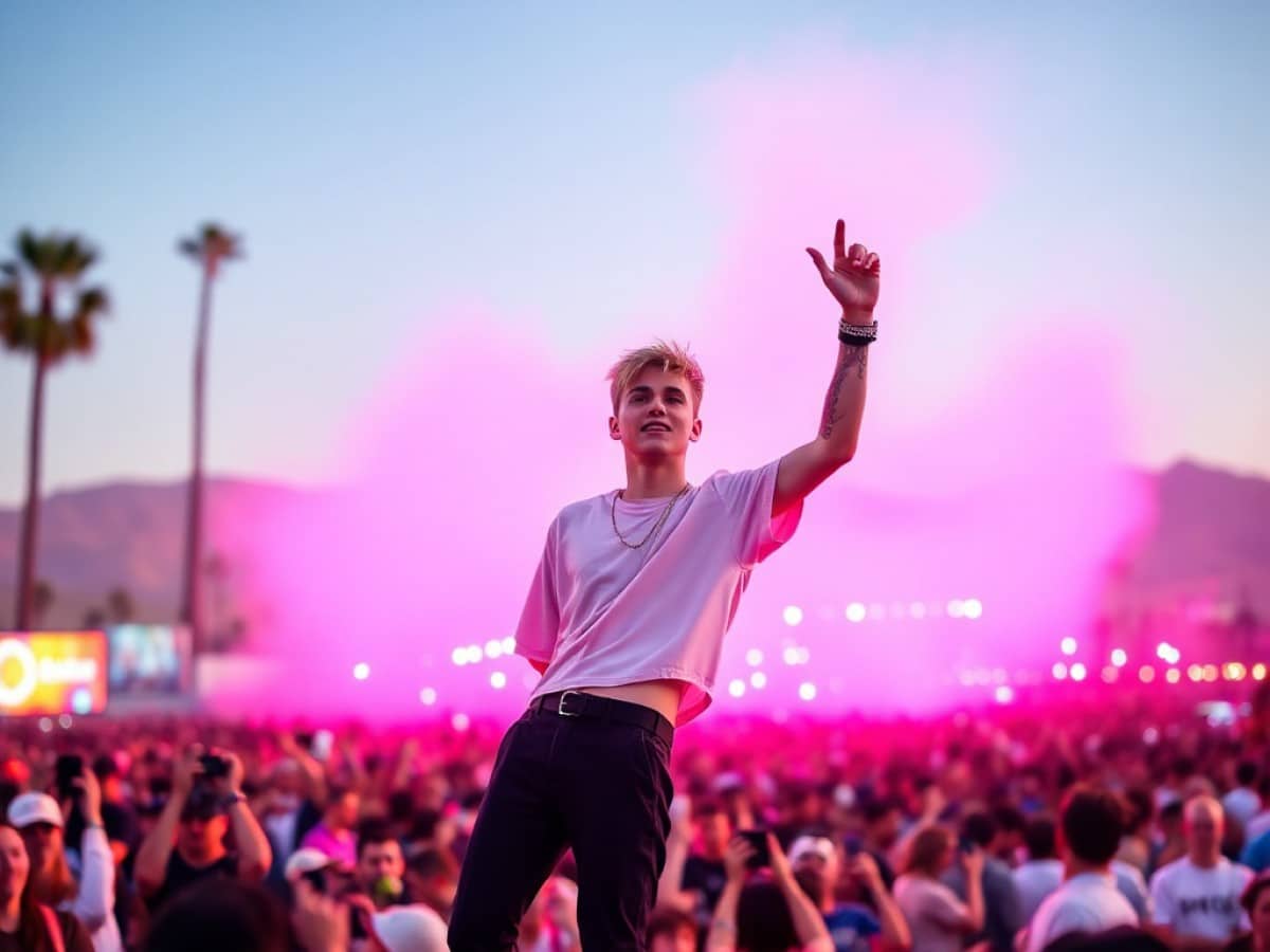 Justin Bieber reappears at Coachella 2026 with 'Baby' and transforms his concert into a tribute to his beginnings