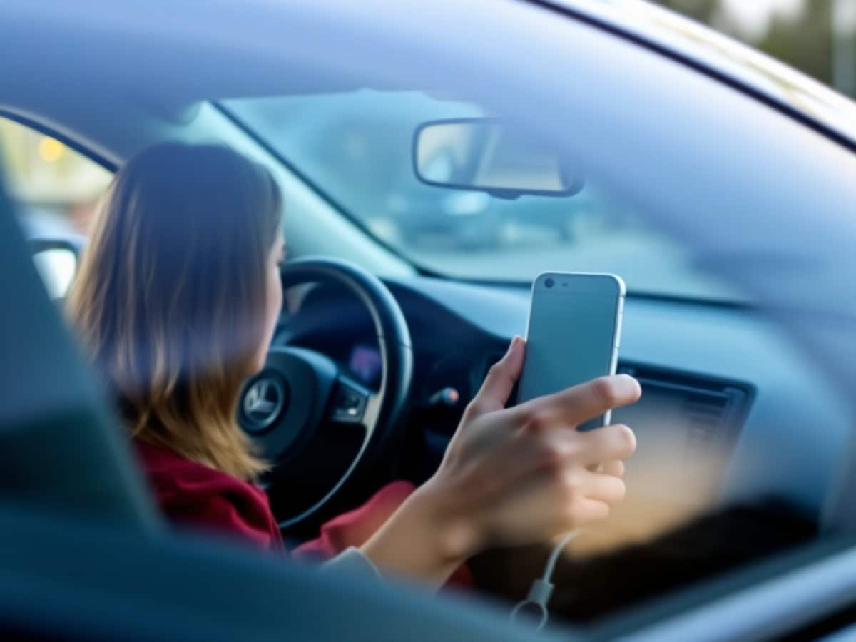 Woman discovers a hidden AI camera in her rental car recording her and warning about unsafe driving