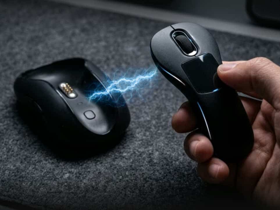 This mouse splits in half to become a presentation remote