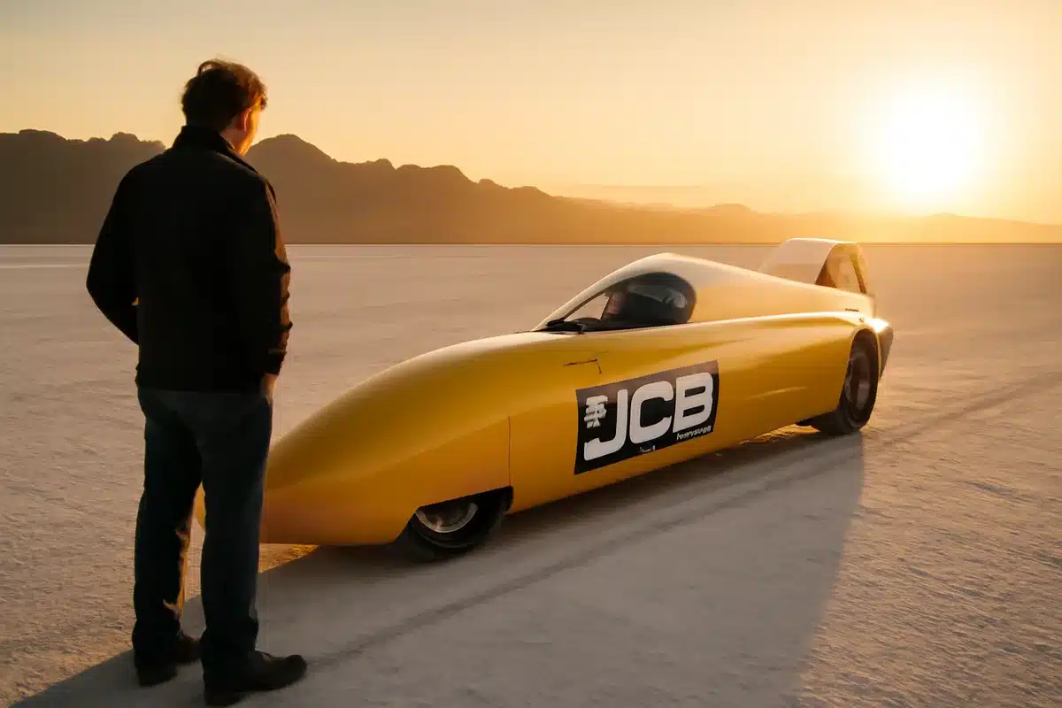 Cosa è appena successo? Il veicolo terrestre alimentato a idrogeno di JCB ha raggiunto i 406,320 mph nelle Bonneville Salt Flats nello Utah, stabilendo un nuovo record di velocità per un veicolo a combustione interna alimentato a idrogeno. La Fédération
