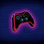 Bambino che gioca con un controller mentre sullo schermo scorrono contenuti multimediali