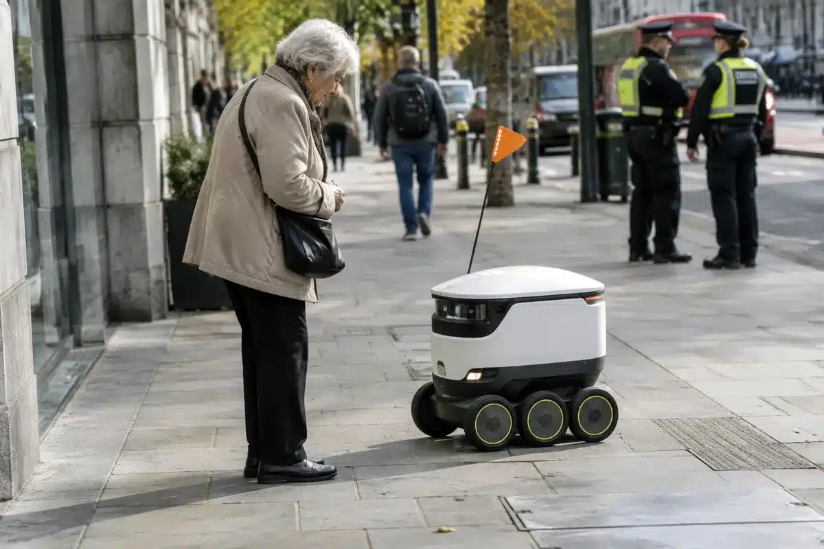Robot per le consegne bloccati: professoressa in pensione arrestata, 'Devo fermarli'